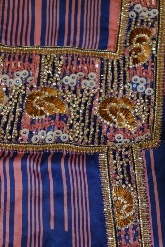 Vintage Radiance: A Tale in Sequins & Silk