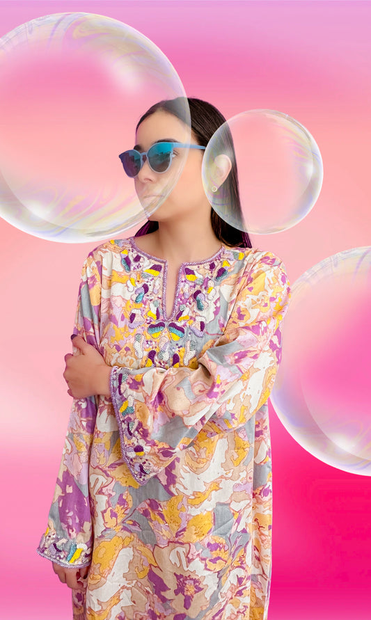 Abstract Splash - yellow