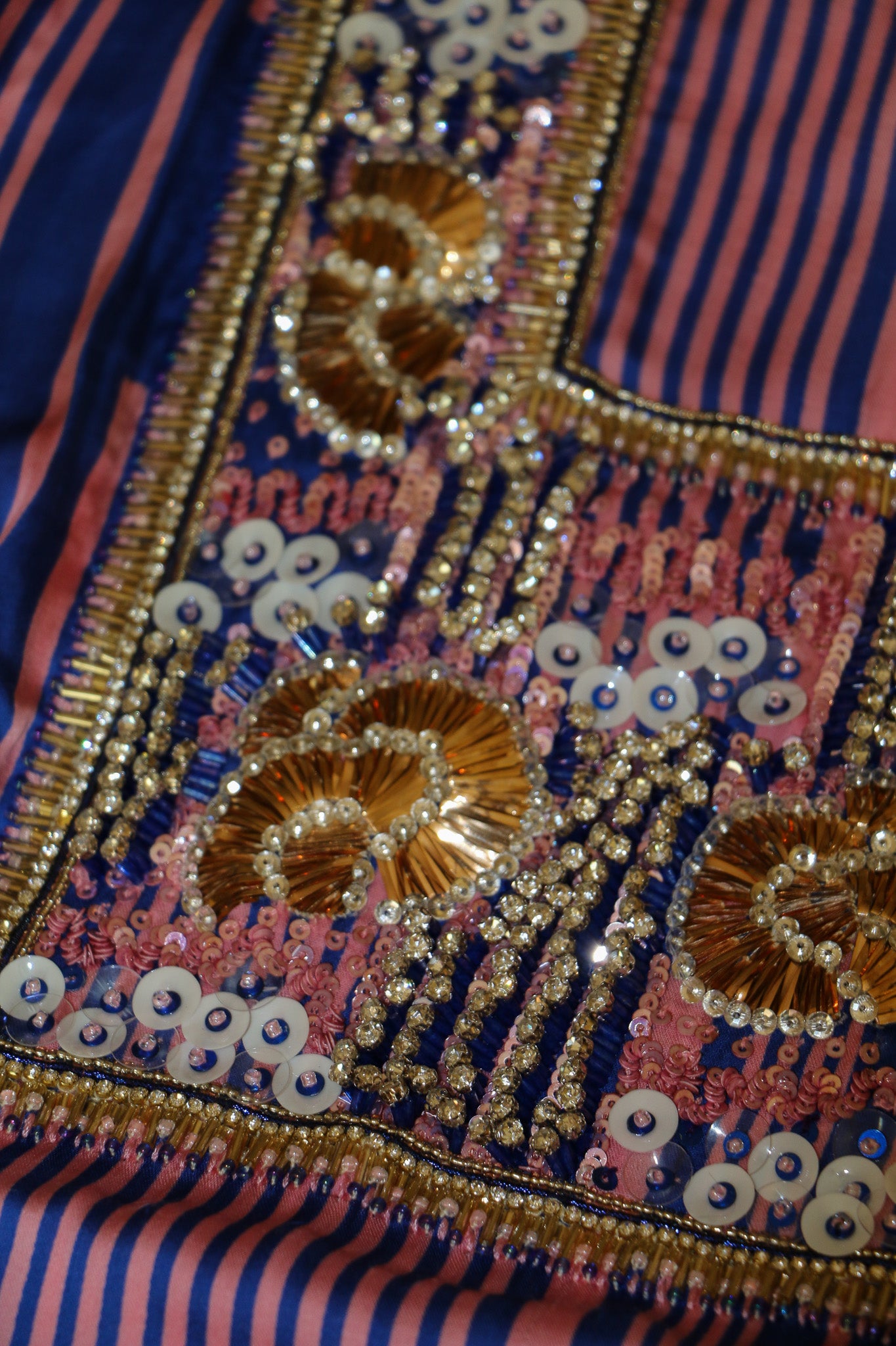 Vintage Radiance: A Tale in Sequins & Silk