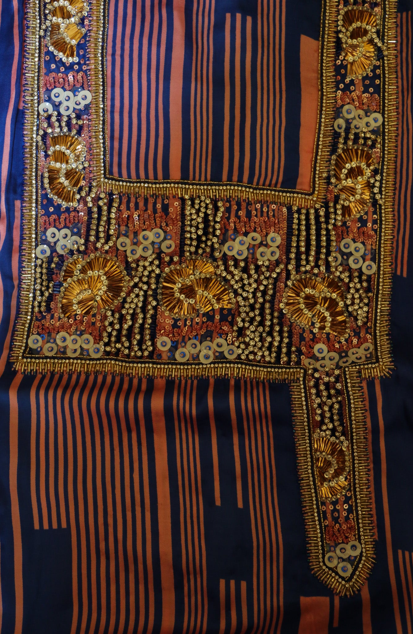 Vintage Radiance: A Tale in Sequins & Silk