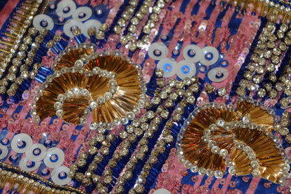 Vintage Radiance: A Tale in Sequins & Silk