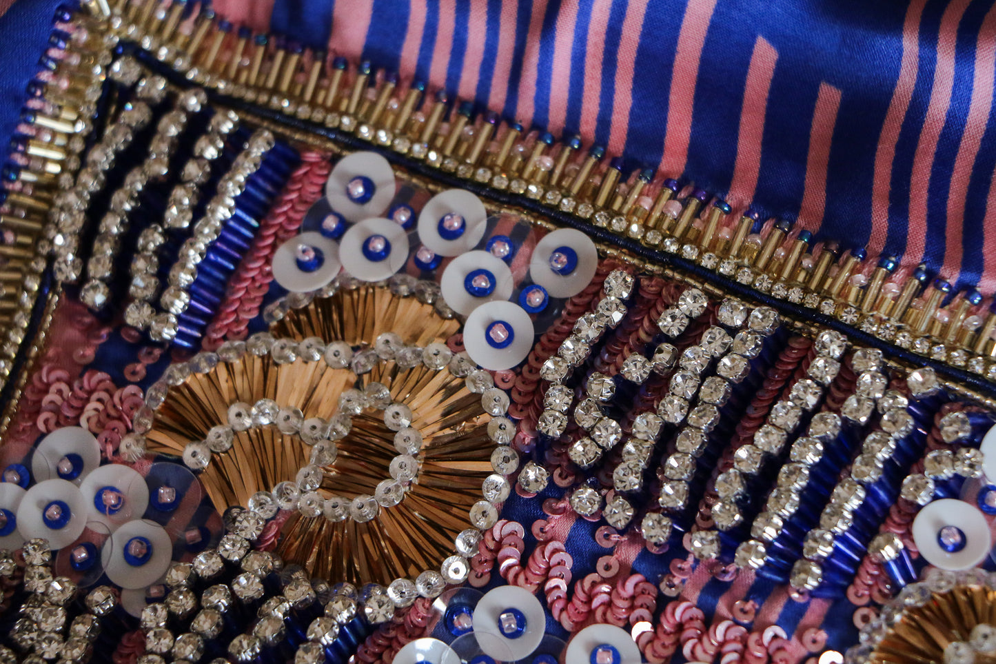 Vintage Radiance: A Tale in Sequins & Silk