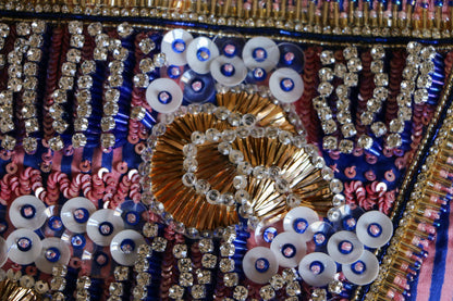 Vintage Radiance: A Tale in Sequins & Silk