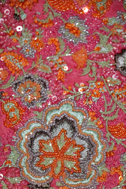 Vintage Bloomscape in Cerise