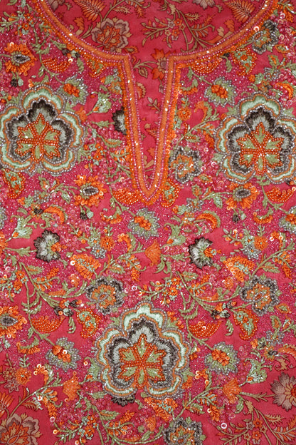 Vintage Bloomscape in Cerise