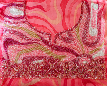 The Rosy Ripple Tapestry