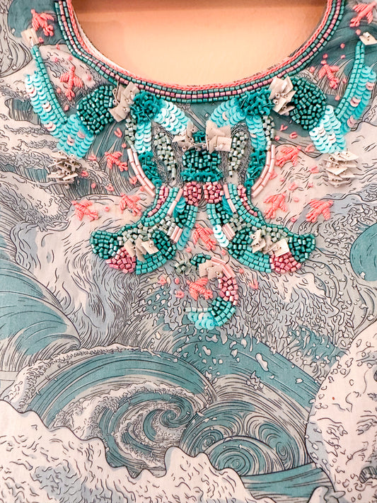 Wave of Kanagawa - dress